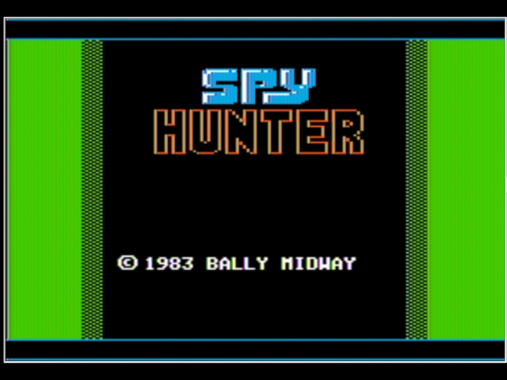 Title Screen of Spy Hunter for Apple II
